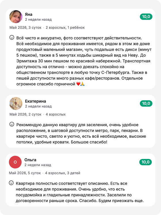 Отзыв гостя с Суточно о проживании в квартире Вгости