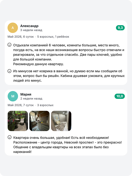 Отзыв гостя с Суточно о проживании в квартире Вгости